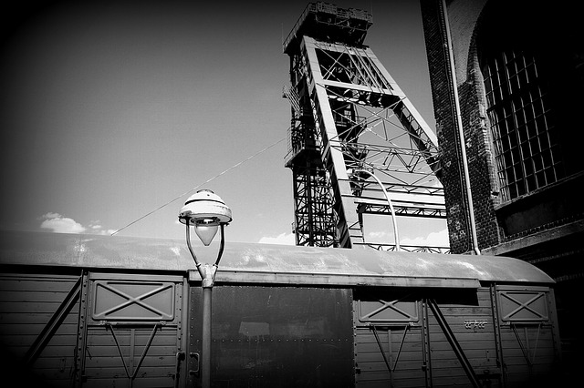 Wieża szybowa kopalni